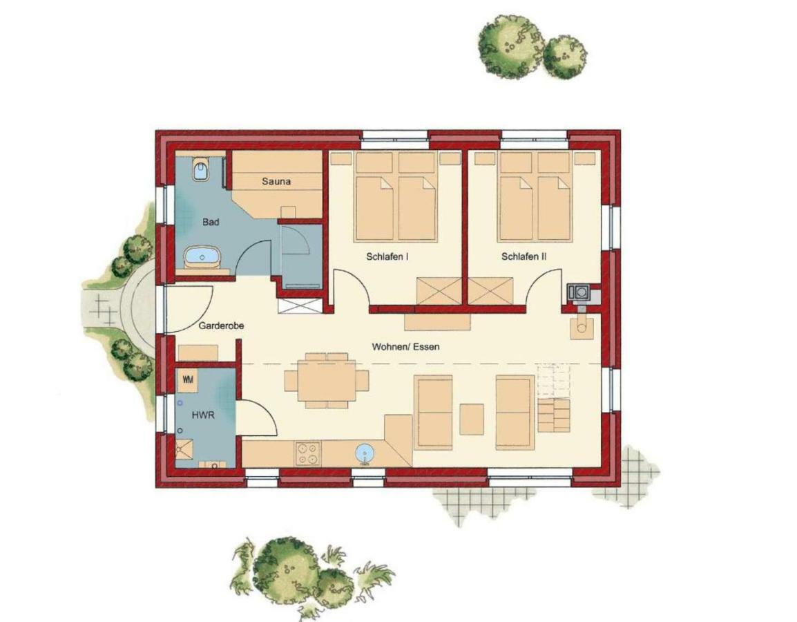 Feriendorf Suedstrand Haus 49 佩尔泽哈肯 外观 照片